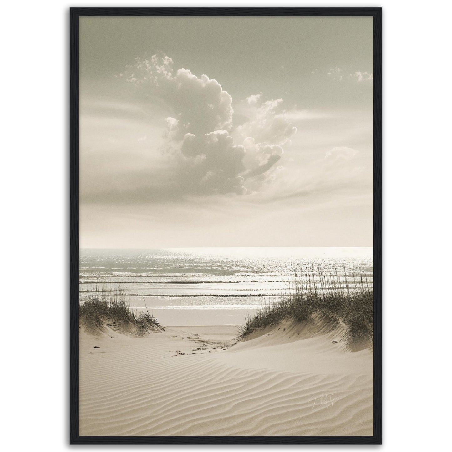 »Sand and Sea« designposter