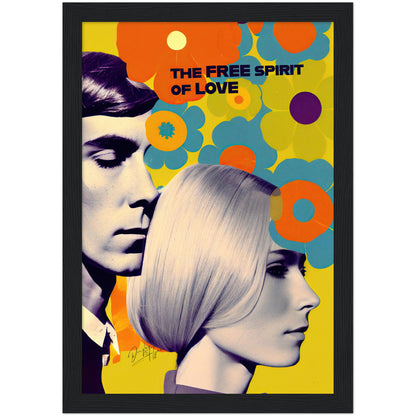 »The Free Spirit of Love«retro poster