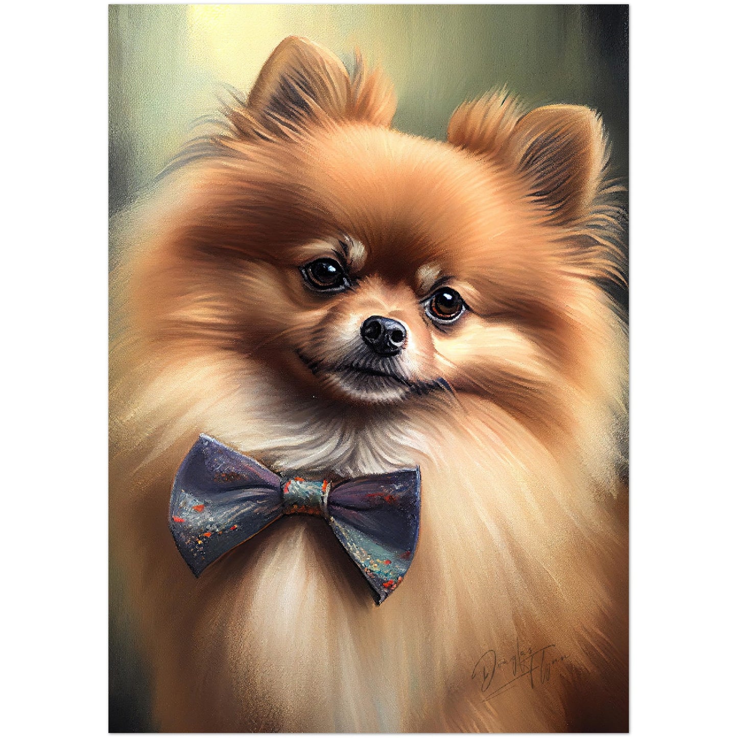 »Pomeranian med rosett«