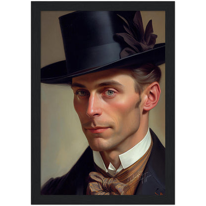 »Fashionable Gent«retro poster