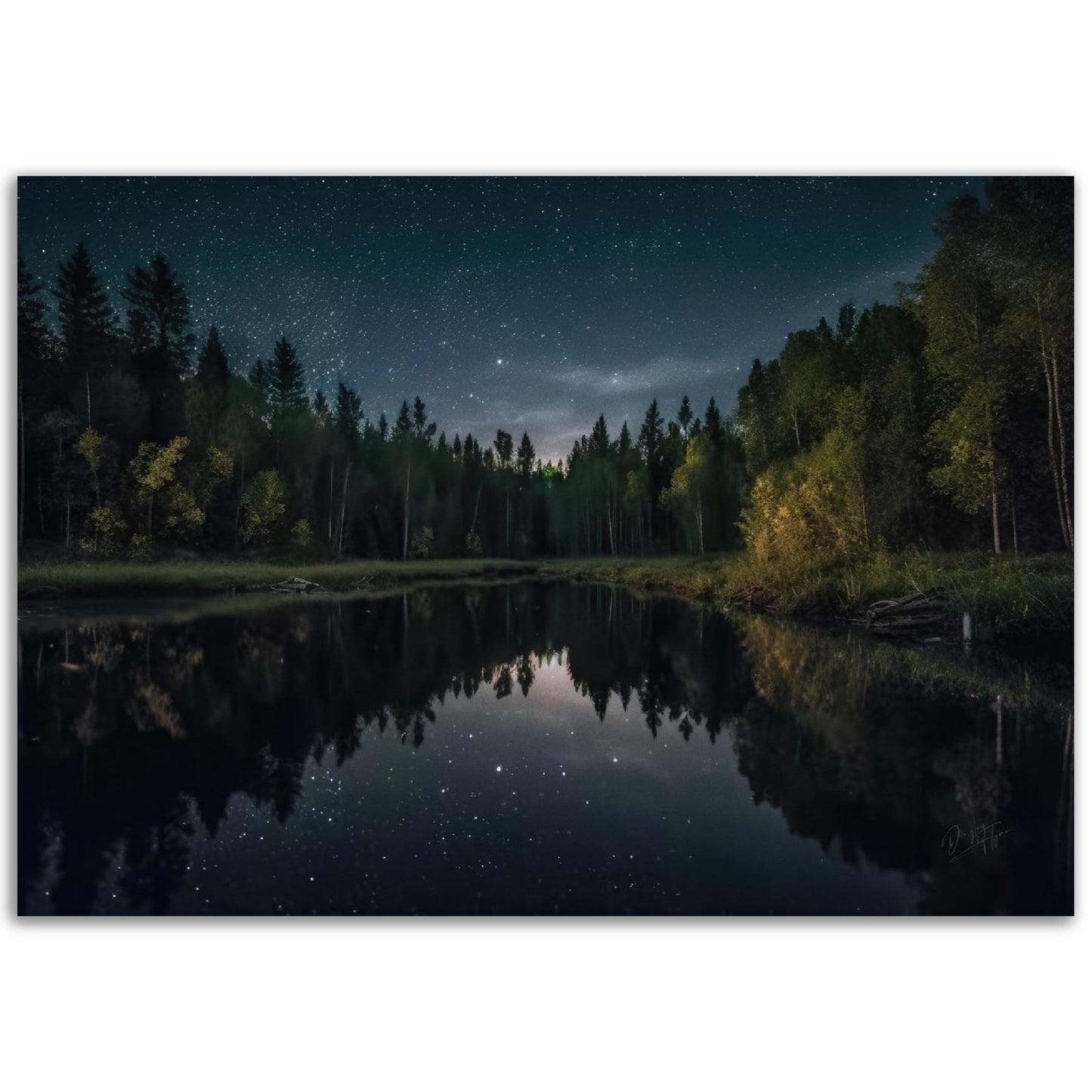 »Unraveling the Threads of Silence« landskapsposter