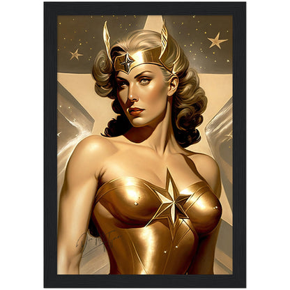 »The Celestial Crusader« retro poster