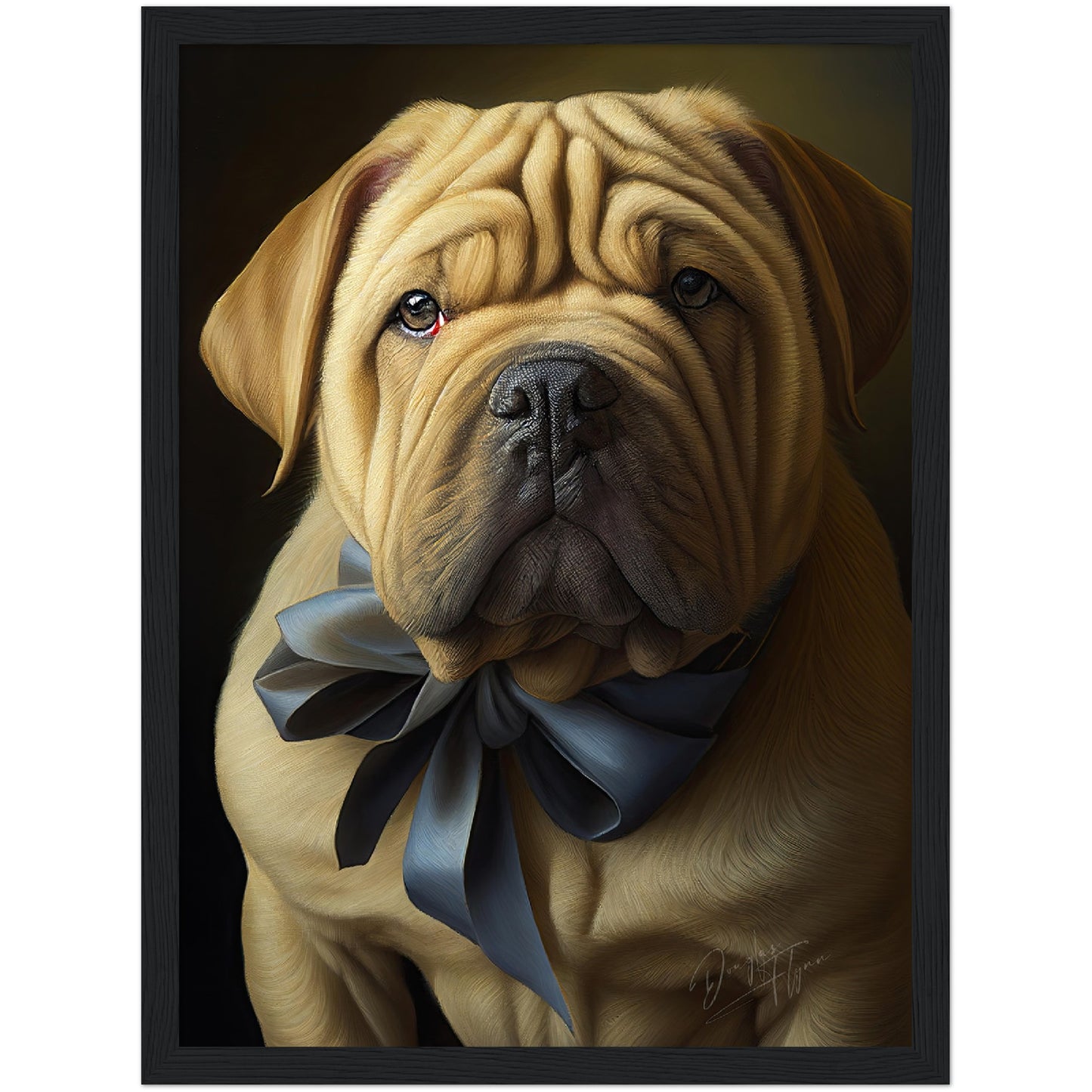 »Shar Pei med rosett«