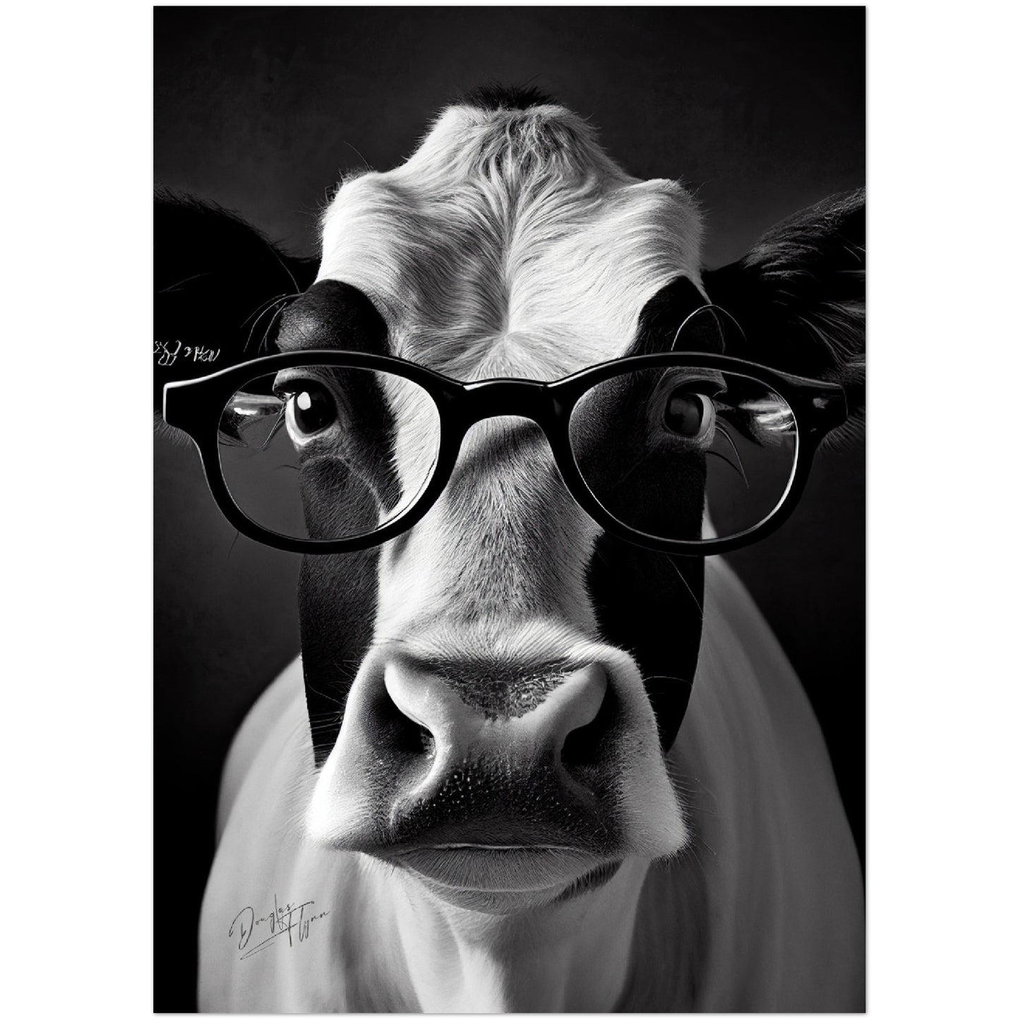 »Cattle Genius« retro poster