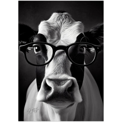 »Cattle Genius« retro poster