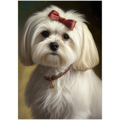 »Maltese med rosett«
