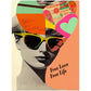 »Free Love, Free Life«retro poster