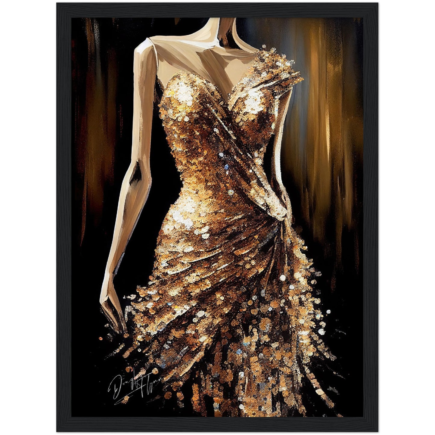 »Golden Glimmer Dress«