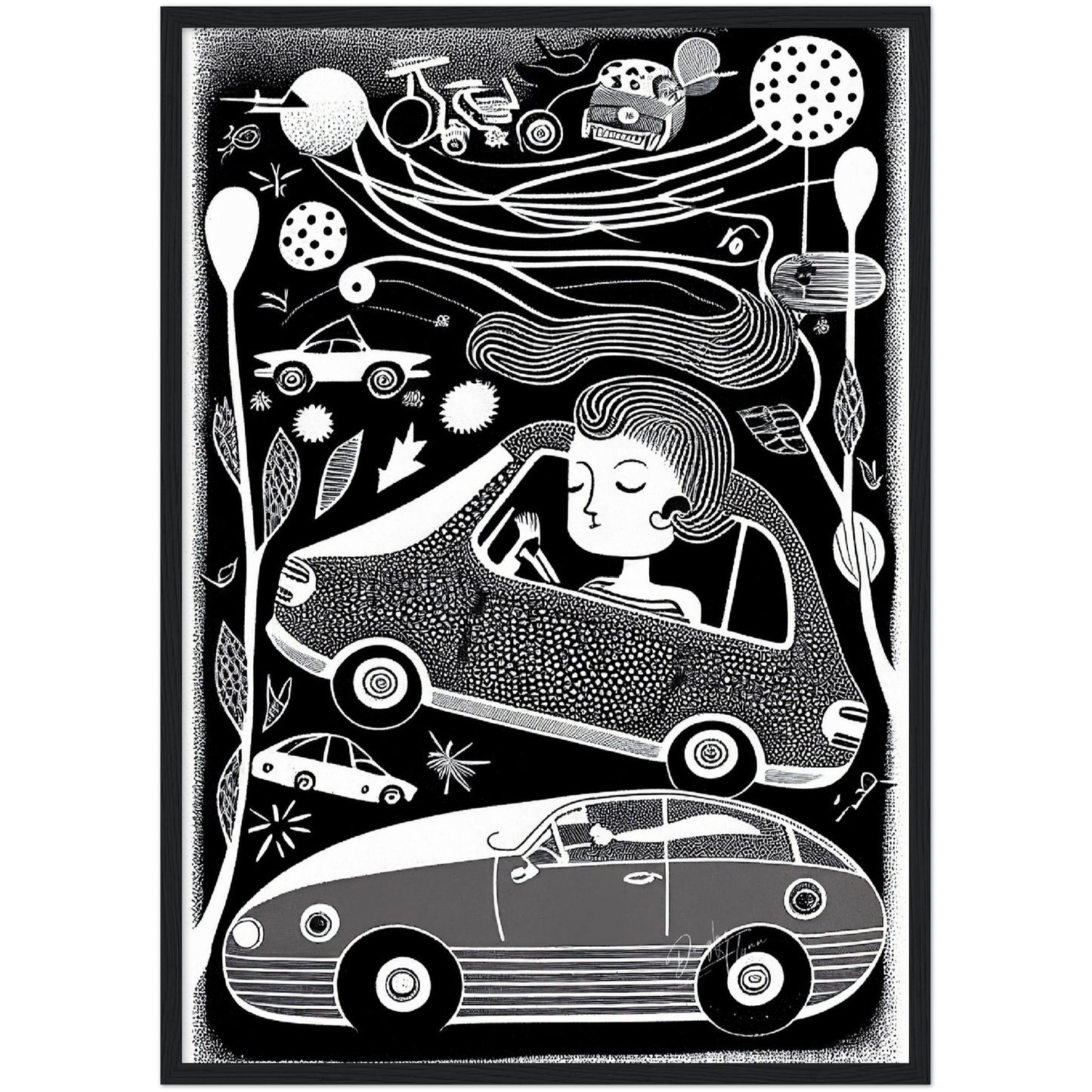 »Angela Got Her Drivers License« retro poster