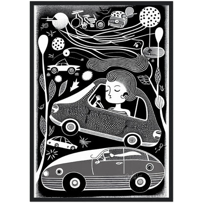 »Angela Got Her Drivers License« retro poster