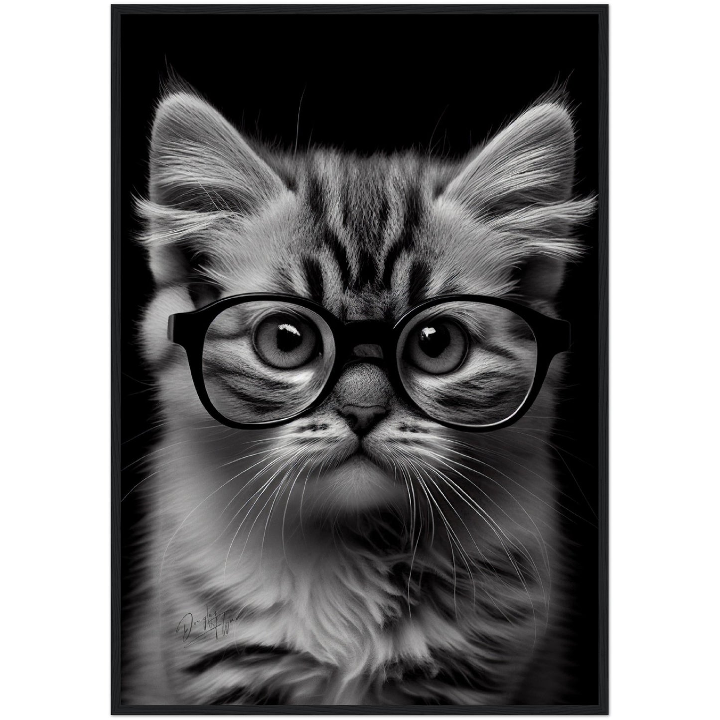 »Wise Whiskers« retro poster