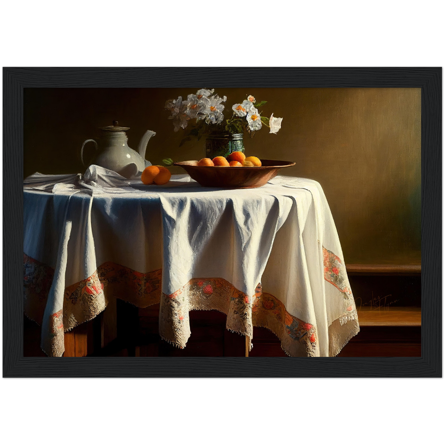 »Romantic meal together« retro poster