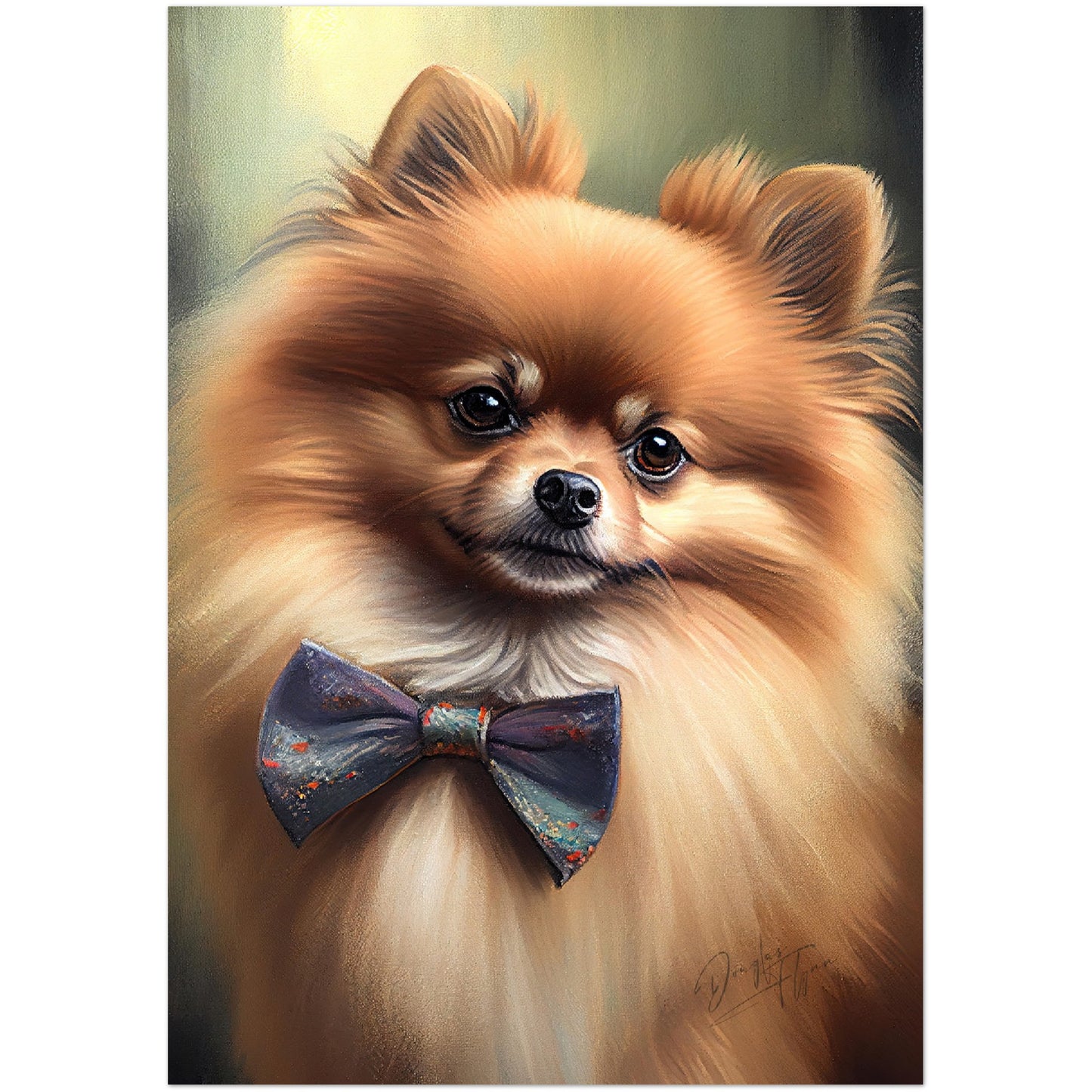 »Pomeranian med rosett«